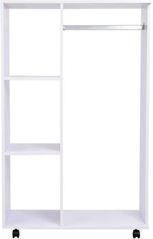 HomCom Mobiler Kleiderschrank 02-0604 ( 80 x 40 x 128 cm) wei&szlig;