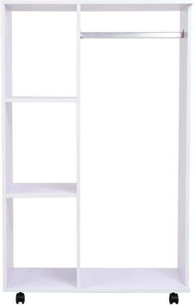 HomCom Mobiler Kleiderschrank 02-0604 ( 80 x 40 x 128 cm) weiß