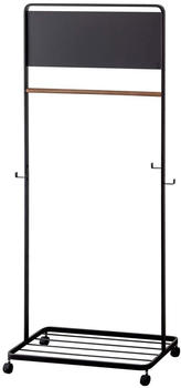 YAMAZAKI Garderobenst&auml;nder auf Rollen 135cm schwarz (05176)