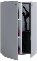 Lona Mini Universalschrank , Reinigungsschrank 2 T&uuml;ren Grau.