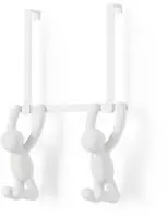 umbra Buddy T&uuml;rgarderobe mit Doppelhaken - wei&szlig;