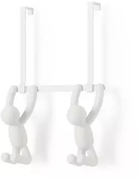 Umbra Buddy Türgarderobe mit Doppelhaken Plastik 32 cm weiß (66896565)