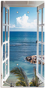 Art-Land Wandgarderobemodern Fenster zum Paradies 60x120 cm (6245DM-224)