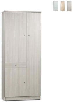 Sarmog Mehrzweckschrank 6 Einlegeböden Schublade 3 Türen WIlton Eukalyptus 34x183x77cm