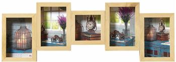walther design Galerierahmen Rustic 4x 10x15 + 1x 10x10 natur