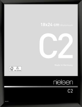 Nielsen Alurahmen C2 18x24 schwarz glanz