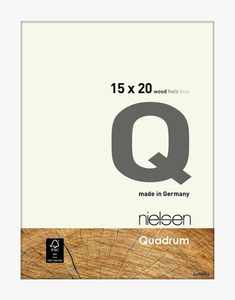 Nielsen Holz-Wechselrahmen Quadrum 15x20 cm weiß deckend (6517021)