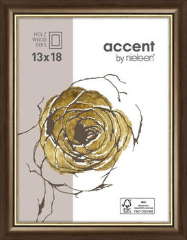 Nielsen Ascot Holzrahmen 24x30 cm dunkelbraun/gold (9022002)