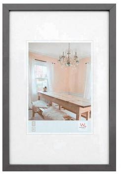 walther design Bilderrahmen grau 15 x 20 cm Peppers Holzrahmen BP520D