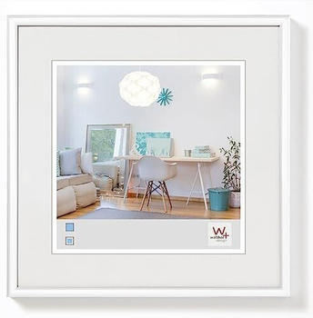 walther design Bilderrahmen weiss 13 x 13 cm New Lifestyle Kunststoffrahmen KV313W