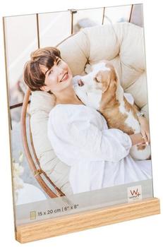walther design Bilderrahmen natur 15 x 20 cm Holz-Portraitrahmen, Hochformat Simplicity YQ520P