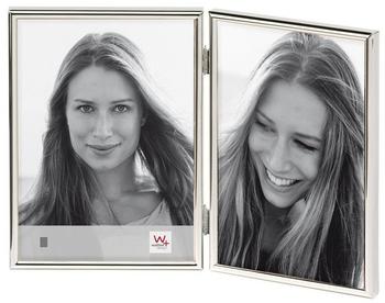 walther design Bilderrahmen silber 2X 9x13 cm Chloe Portraitrahmen WD219S