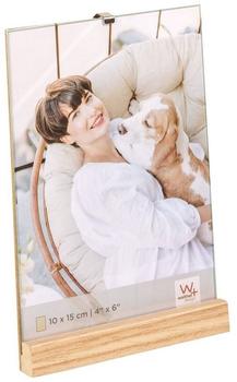 walther design Bilderrahmen natur 10 x 15 cm Holz-Portraitrahmen, Hochformat Simplicity YQ015P