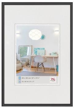 walther design Bilderrahmen schwarz 50 x 60 cm mit Kunstglas, New Lifestyle Kunststoffrahmen KVX060B
