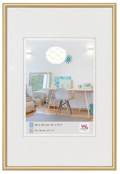 walther design Bilderrahmen gold 50 x 60 cm mit Kunstglas, New Lifestyle Kunststoffrahmen KVX060G