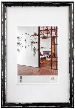 walther design Bilderrahmen schwarz-silber 13 x 18 cm Metropolis Holzrahmen IW318B