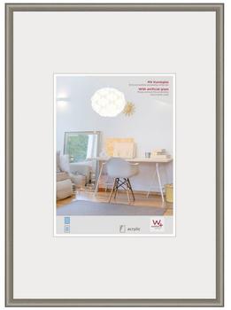 walther design Bilderrahmen stahl 50 x 70 cm mit Kunstglas, New Lifestyle Kunststoffrahmen KVX070D