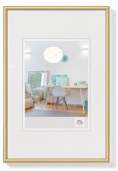walther design Bilderrahmen gold 42 x 59,4 cm (DIN A2) New Lifestyle Kunststoffrahmen KV426G