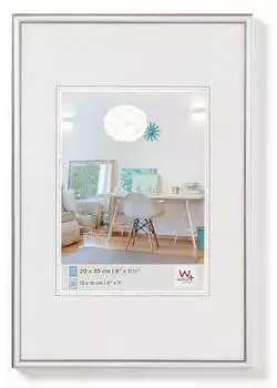 walther design Bilderrahmen grau 10 x 15 cm New Lifestyle Kunststoffrahmen KV015T