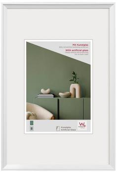 walther design Bilderrahmen weiss 40 x 60 cm mit Kunstglas, Desire Kunststoffrahmen DEX460W