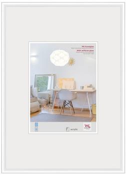 walther design Bilderrahmen weiss 30 x 40 cm mit Kunstglas, New Lifestyle Kunststoffrahmen KVX040W
