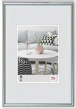 walther design Bilderrahmen silber 50 x 100 cm Galeria Kunststoffrahmen KS500H