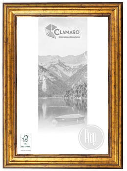 Clamaro Antik Massivholz PRAG Vintage gold/braun 27x19