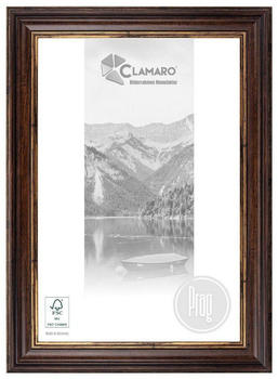 Clamaro Antik Massivholz PRAG Vintage braun/gold 30x10