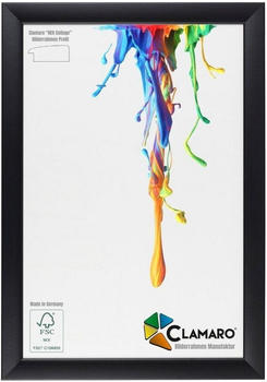 Clamaro Bilderrahmen Schwarz Matt Neo Collage nach Maß modern Holz 102x69
