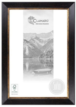 Clamaro Antik Massivholz SOFIA Vintage dunkelbraun 27x19