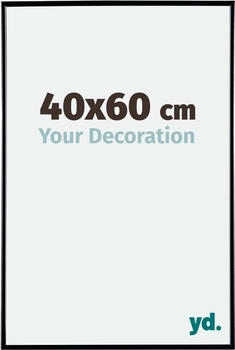 Your Decoration Fotorahmen 40x60 cm, Schwarz Hochglanz, Kunststoff, Evry