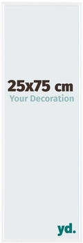Your Decoration Fotorahmen 25x75 cm, Weiß Hochglanz, Kunststoff, Evry