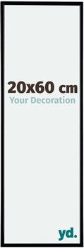 Your Decoration Fotorahmen 20x60 cm, Schwarz Matt, Kunststoff, Evry
