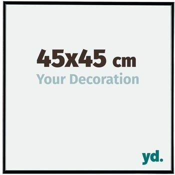 Your Decoration Fotorahmen 45x45 cm, Schwarz Hochglanz, Kunststoff, Evry