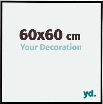 Your Decoration Fotorahmen 60x60 cm, Schwarz Matt, Kunststoff, Evry