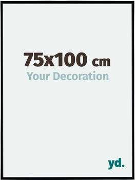 Your Decoration Fotorahmen 75x100 cm, Schwarz Matt, Kunststoff, Evry