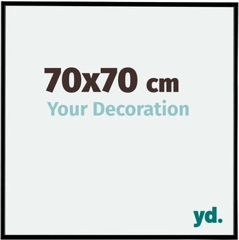 Your Decoration Fotorahmen 70x70 cm, Schwarz Matt, Kunststoff, Evry