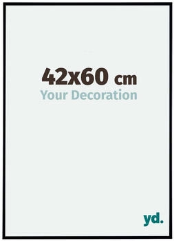 Your Decoration Fotorahmen 42x60 cm, Schwarz Matt, Kunststoff, Evry