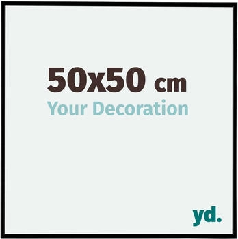 Your Decoration Fotorahmen 50x50 cm, Schwarz Matt, Kunststoff, Evry