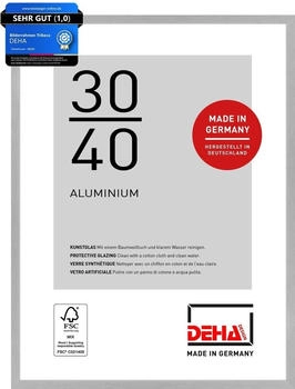 Deha Design Aluminium Tribeca 30x40 cm Struktur Silber Matt