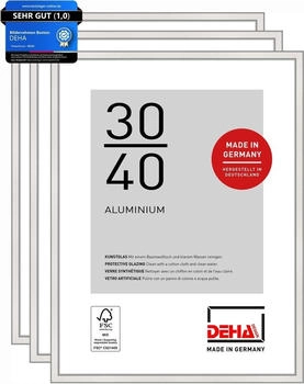 Deha Design Boston (3er Set) 30x40 cm Aluminium Silber