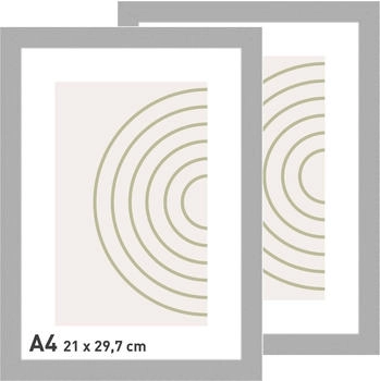 Nielsen Holz Velino Silber 21 x 29,7 cm (A4) (2er Set)