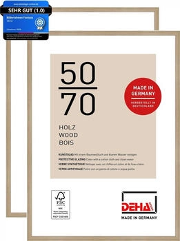 Deha Design Fontana (2er Set) 50x70 cm Holz Eiche