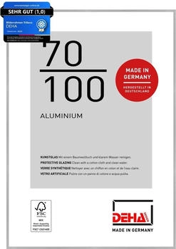 Deha Design Aluminium Tribeca 70x100 cm Struktur Silber Matt