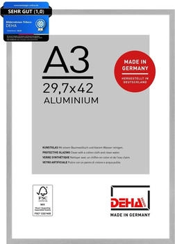 Deha Design Aluminium Tribeca 29,7x42 cm (A3) Struktur Silber Matt