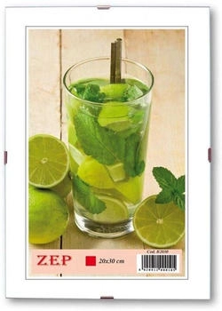 ZEP 20x30 Cliprahmen Normalglas rahmenloser Bildhalter Hoch- und Querformat