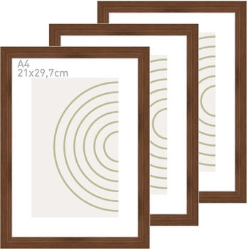 Nielsen Holz Velino Walnuss 21 x 29,7 cm (A4) (3er Set)