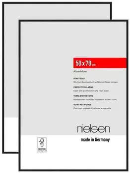 Nielsen Atlanta (2er Set) 50x70 cm Aluminium Schwarz Matt