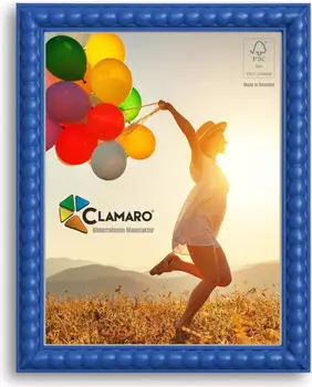 Clamaro Blau Bubble nach Maß Holz 20mm Größe:84x60