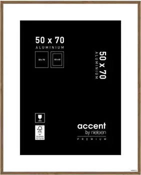Nielsen Aluminium Accent Premium 50x70 cm Nussbaum
